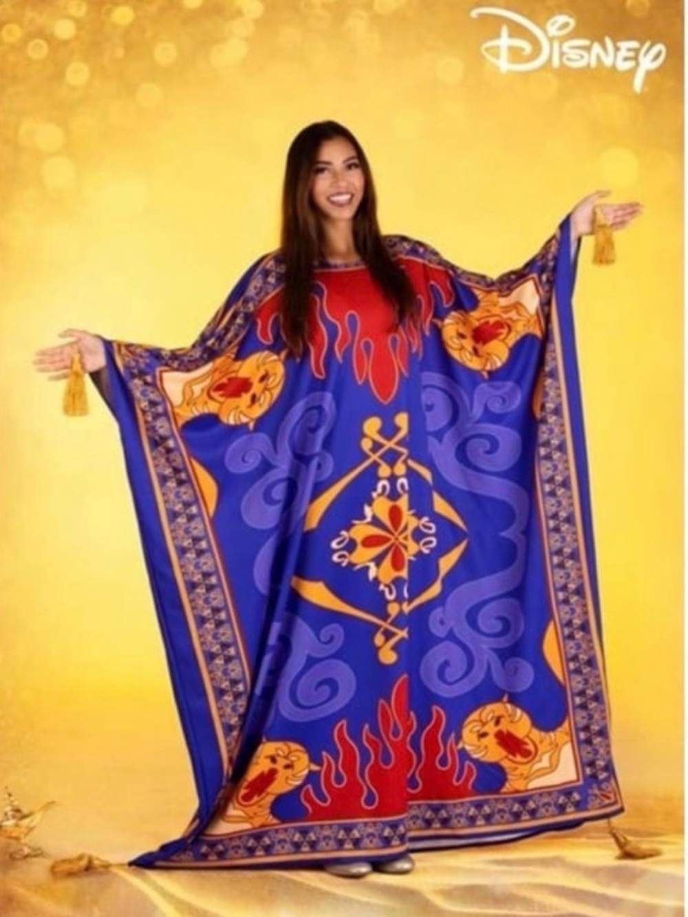 Disney Aladdin Magic Carpet Costume Adult Pullover Tunic Unisex Large